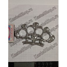 Кастет сталь Шабаш серебро вес 120 грамм ширина 120мм с доставкой