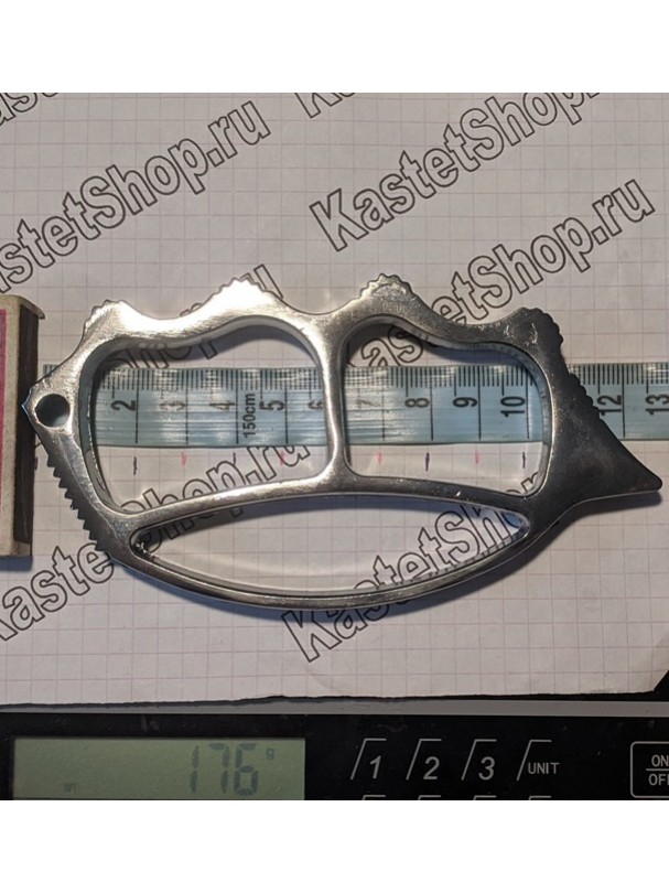 Кастет сталь Универсал серебро вес 170 грамм ширина 124мм с доставкой