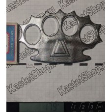 Кастет сталь Еж серебро вес 170 грамм ширина 116мм с доставкой